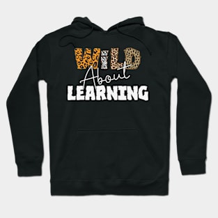 Wild About Learning Leopard Print Teacher Hoodie